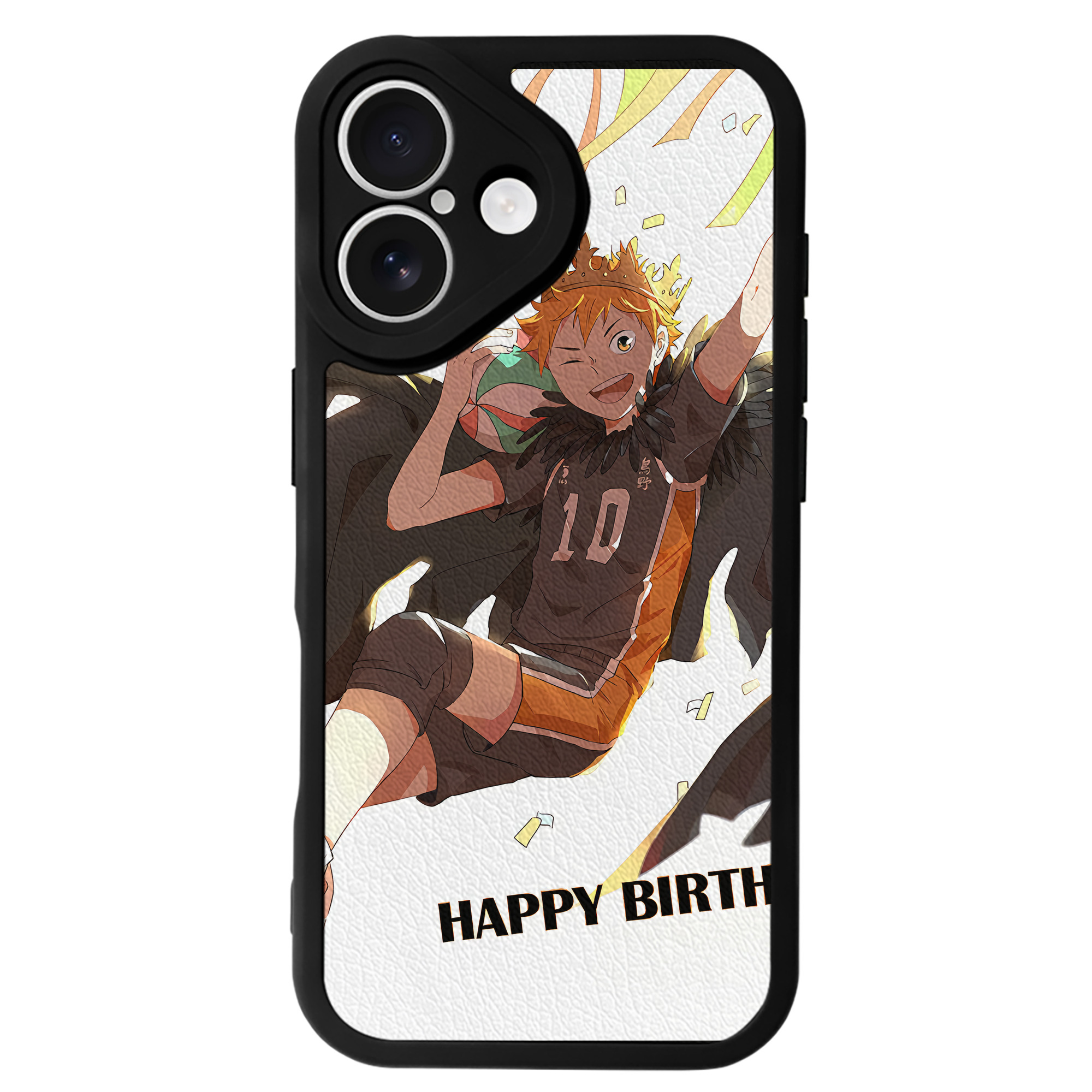 （画像用） ハイキュー!! Haikyu!! 【iPhone 16シリーズ対応】シリコンスマホケース（レザー調） 材質：シリコン